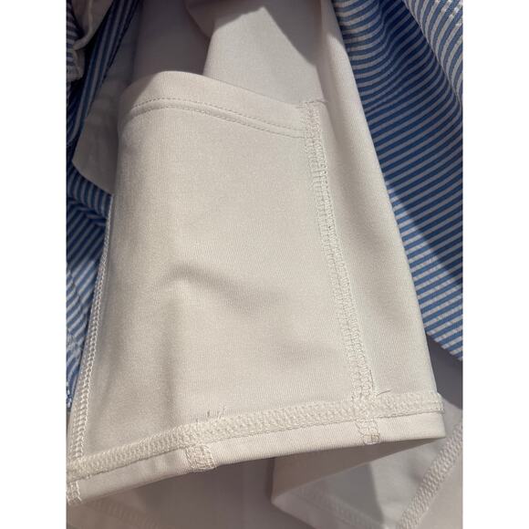 VINEYARD VINES Performance A Line Scalloped Hem Seersucker Golf Skort 8 - Picture 8 of 8